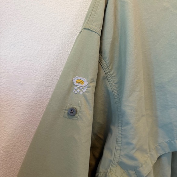 Mountain Hardwear‎ Men's Lightweight Vented Hiking Shirt Sage Green XL- Flawed - Picture 12 of 16